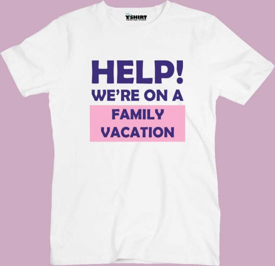 Help!-We're-on-a-Family-Vacation-Kids'-Unisex-T-Shirt