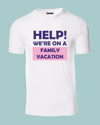 Help we're on a family vacation men's t-shirt