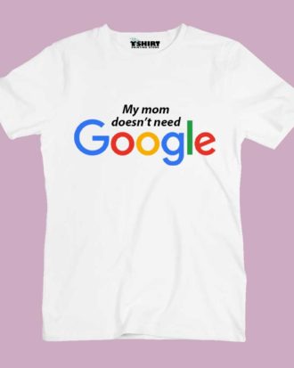 Kids graphic t-shirt - my mom doesn't need google