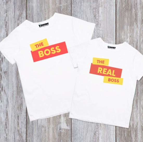 the boss, real boss couple matching tshirts