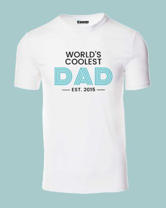 worlds-coolest-dad graphic tee for men