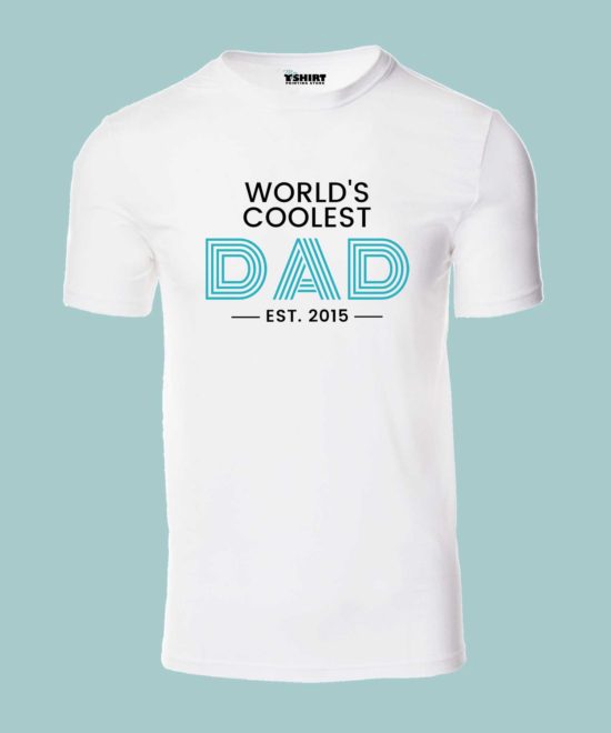 worlds-coolest-dad graphic tee for men