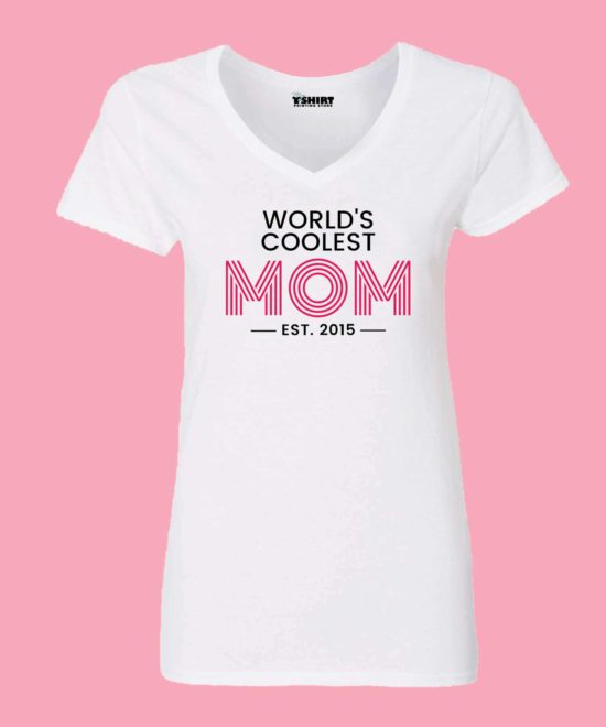 worlds-coolest-mom graphic t-shirt for women