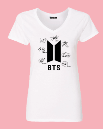 bts signed merch tshirt official copy