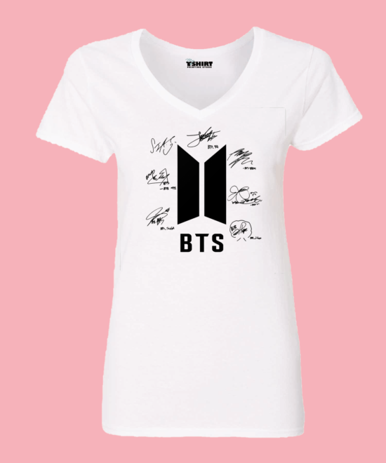 bts signed merch tshirt official copy