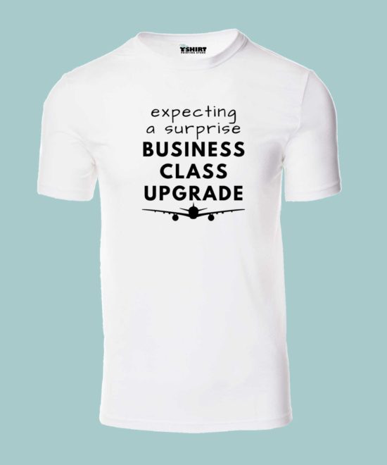 business-class-upgrade airport travel tshirt