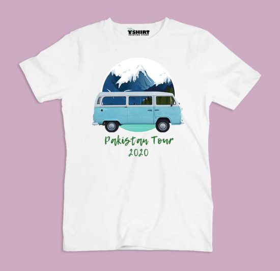 Pakistan tour customisable t-shirt for vacations and family road trips