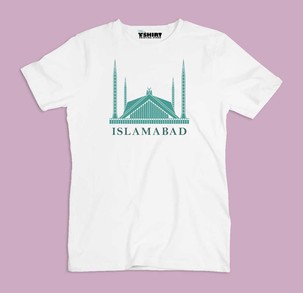 Islamabad Pakistan Graphic T-Shirt Faisal Mosque