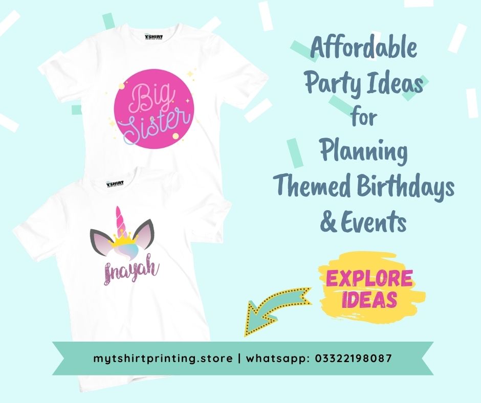 Party Planning Ideas, Themed Birthday Outfits, Customised Gifts