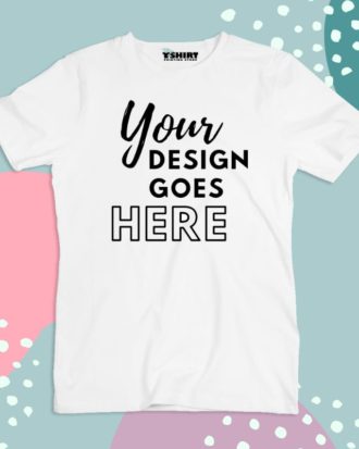 Unisex Plain White Shirt For Customized Printing (Poly Cotton)