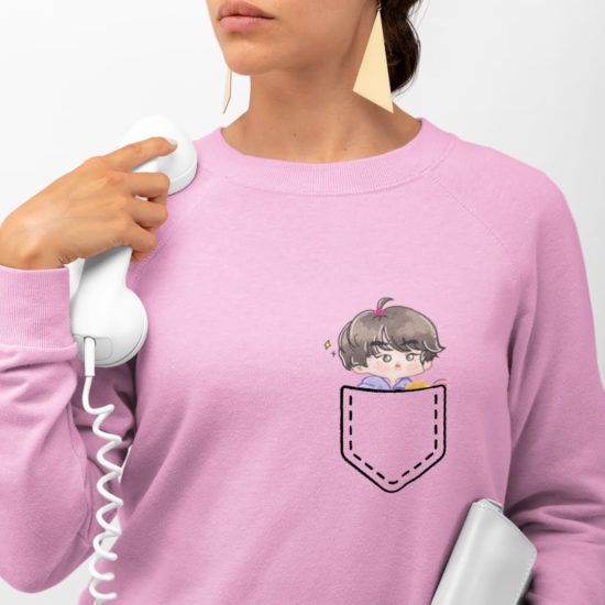 BTS Jin Pink Sweatshirt for Girls shop online Pakistan