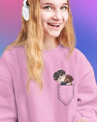BTS Jungkook Pink Sweatshirt for Girls shop online Pakistan