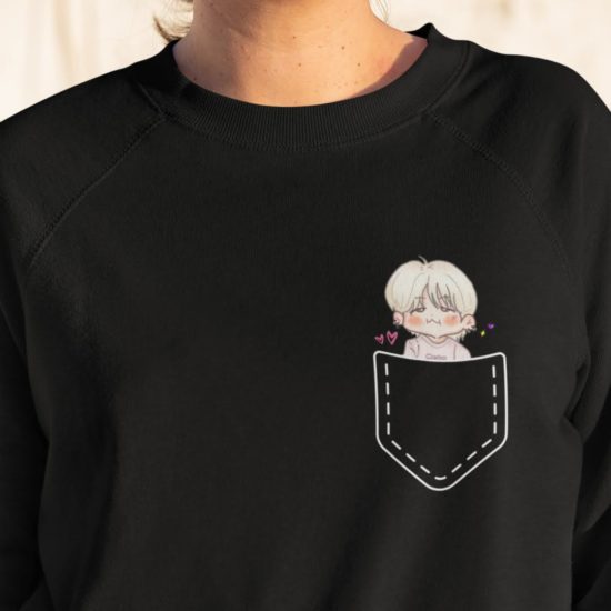 BTS Suga Black Sweatshirt for Girls shop online Pakistan