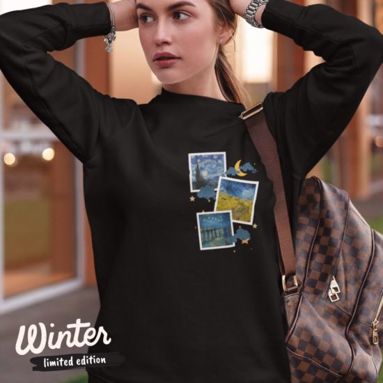 Van Gogh Paintings Pocket Unisex Sweatshirt Shop Online Pakistan